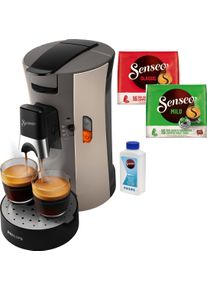 Senseo , Kaffeepadmaschine »Select CSA240/30«, inkl. Gratis-Zugaben im Wert von € 14,- UVP , grau , Kaffeemaschine