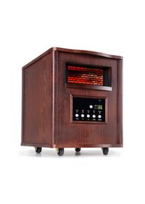 Klarstein , Infrarotheizung 1500W 12h-Timer Fernbedienung Walnuss dunkel »Heatbox« , braun , Kleinelektrogeräte sonstige