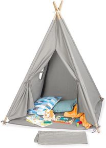 Pinolino® , Spielzelt »Tipi Aponi, grau« , grau