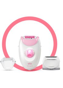 Braun , Epilierer &raquo;Silk-&eacute;pil 3 3-270&laquo;, 3 St. Aufs&auml;tze, Kabelgebundener Epilierer , pink , Effizient: Passt sich den K&ouml;rperkonturen f&uuml;r eine...