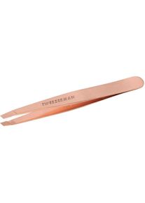 Tweezerman , Pinzette »Schräge Slant« , goldfarben , Rose Gold , Perfekt zusammenlaufende, handgefeilte Spitzen