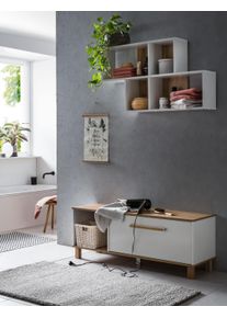 Schildmeyer , Sitzbank &raquo;Padua&laquo; , wei&szlig;/eichefb. landhaus