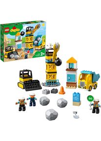 Lego&reg; , Konstruktionsspielsteine &raquo;Baustelle mit Abrissbirne (10932), DUPLO&reg; Town&laquo;, (56 St.) , bunt , Spielbausteine