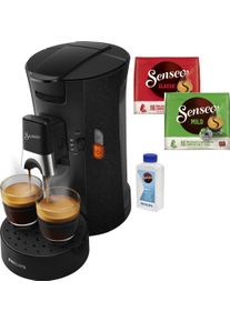 Senseo , Kaffeepadmaschine »Select ECO CSA240/20«, inkl. Gratis-Zugaben im Wert von € 14,- UVP , schwarz , Kaffeemaschine