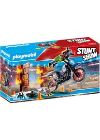 Playmobil® , Konstruktions-Spielset »Motorrad mit Feuerwand (70553), Stuntshow«, (26 St.) , bunt , Spielbausteine