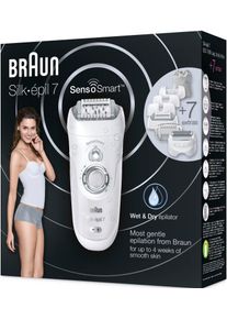 Braun , Epilierer &raquo;Silk-&eacute;pil 7 7-880 SensoSmart&laquo;, 6 St. Aufs&auml;tze , wei&szlig; , Braun Silk-&eacute;pil Epilierer entfernen 4-mal k&uuml;rzere Haare als Wachs