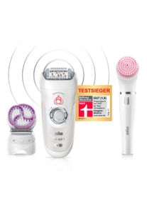 Braun , Epilierer &raquo;Silk-&eacute;pil Beauty-Set 7 7-895 Professional 6-in-1&laquo;, 6 St. Aufs&auml;tze , wei&szlig;