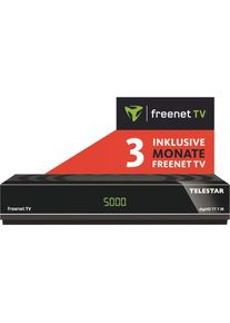 Telestar , DVB-T2 Receiver »digiHD TT 7 IR«, (USB, HDMI, PVR Aufnahme) , schwarz , Anschlüsse: u.a. HDMI, Audio Ausgang optisch, USB 2.0; LAN