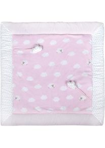Roba&reg; , Krabbeldecke &raquo;Kleine Wolke rosa&laquo; , rosa , wei&szlig;-rosa