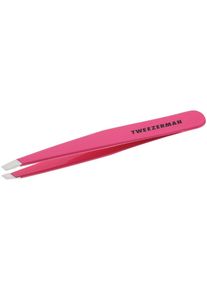 Tweezerman , Pinzette »Schräge Slant« , rosa , Pink , Perfekt zusammenlaufende, handgefeilte Spitzen