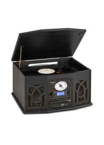 Auna , DAB Stereoanlage Holz Plattenspieler DAB+ CD-Player »MG-NR-620-DAB« , schwarz