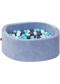 KNORRTOYS&reg; , B&auml;llebad &raquo;Soft, Blue&laquo;, mit 300 B&auml;llen creme/grey/lightblue; Made in Europe , blau