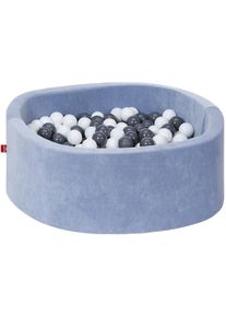 KNORRTOYS&reg; , B&auml;llebad &raquo;Soft, blue&laquo;, mit 300 B&auml;llen grey/creme; Made in Europe , blau