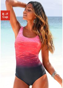 Lascana Badeanzug, mit Batikprint und Shaping-Effekt