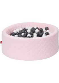 KNORRTOYS&reg; , B&auml;llebad &raquo;Cosy, heart rose&laquo;, mit 300 B&auml;llen grey/creme; Made in Europe , rosa