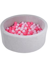 KNORRTOYS&reg; , B&auml;llebad &raquo;Soft, Grey&laquo;, mit 300 B&auml;llen soft pink; Made in Europe , grau