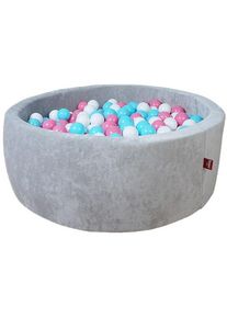 KNORRTOYS&reg; , B&auml;llebad &raquo;Soft, Grey&laquo;, mit 300 B&auml;llen rose/creme/lightblue; Made in Germany , grau