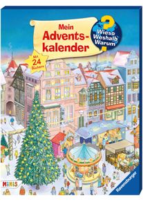 Ravensburger , Adventskalender »Wieso? Weshalb? Warum?«, ab 4 Jahren, mit 24 Mini-Bilderbüchern; FSC® - schützt Wald - weltweit , bunt