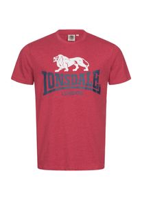 Lonsdale , T-Shirt mit Markenaufdruck , rot , XXXL , Marl Red , Bequemes Sportshirt von Lonsdale für Herren