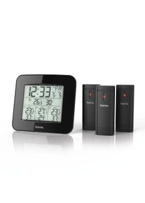 Hama , Wetterstation "EWS-Trio", mit drei Sensoren, Schwarz , schwarz