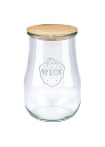 WECK-tulpglas 1750ml met hout deksel
