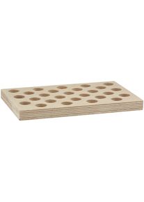 27 potten met rolrand (tablettenpotten) op sorteerplaat 5 ml