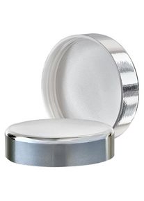 Schroefdop zilver voor blauwe glazen pot 50ml