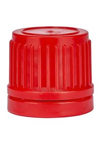 Schroefsluiting, rood, DIN18, met garantiesluiting (OV)