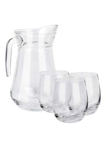 Spaarset: Glazen kan France 1,0 liter & 3 drinkglazen 0,3 liter