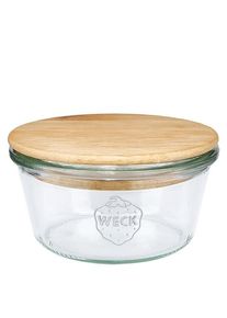 WECK-stortglas 290ml (1/5 liter) met hout deksel