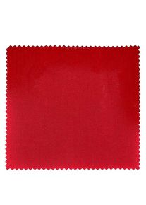 1 x stoffen lapje 150x150mm rood voor deksel diameter 43-100mm