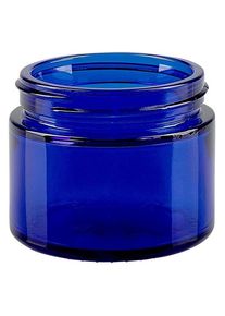 Glazen pot 50ml royalblauw, zonder sluiting
