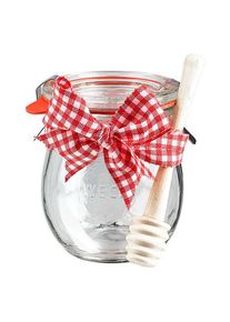 WECK-mini tulpenglas 220ml compleet met honinglepel en strik