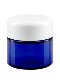Glazen pot 50ml royalblauw, zonder sluiting