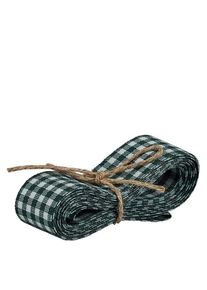 Stoffenband groen/wit 25mm breed - 3m lang - voor het decoreren van glazen