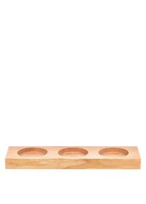 Bandeja de servir de madera maciza de aliso para 3 tarros para desmoldar WECK...
