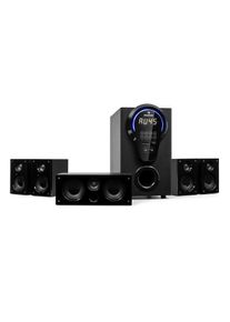 Auna Areal 525 DG, 5.1 házimozi rendszer, 125 W RMS, optikai bemenet, BT, USB, SD, AUX, távirányító