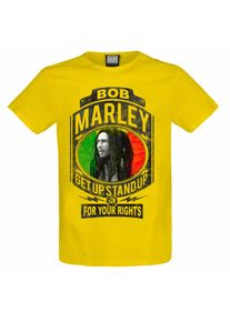 férfi póló BOB MARLEY - FIGHT FOR YOUR RIGHTS - YELLOW RAVEN - Amplified - ZAV210F02_YR