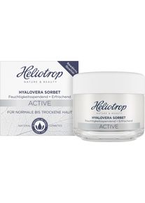 Heliotrop , Gesichtsserum &raquo;Active Hyaloevera Sorbet&laquo; , farblos , Zertifizierter Naturkosmetik nach NATRUE & vegane Formel