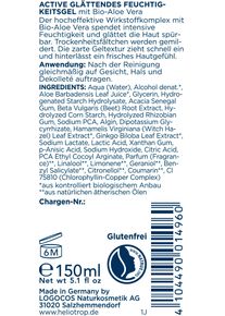 Heliotrop , Gesichtsgel &raquo;Active Feuchtigkeitsgel&laquo; , farblos , Zertifizierter Naturkosmetik nach NATRUE
