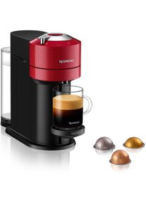 Nespresso , Kapselmaschine &raquo;XN9105 Vertuo Next&laquo;, Neuartiges Kapselsystem; 54% aus recyceltem Material , rot , Kaffeemaschine