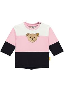 Steiff , Sweatshirt &raquo;mit Blockstreifen&laquo; , rosa , 80 , Sweatshirt von Steiff f&uuml;r M&auml;dchen