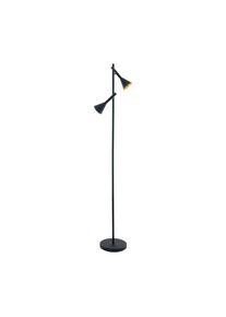 Eglo CORTADERAS Lámpara de Pie dorado, Negro, 2 luces