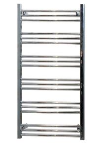 KRISS skandi heated towel rail 1140 x 500 krom flat