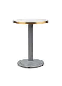 Blumfeldt Patras Jewel, márvány asztal, szecessziós stílus, Ø: 57,5 cm, magasság: 75 cm, öntöttvas állvány
