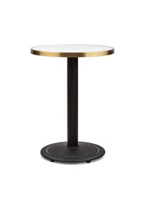 Blumfeldt Patras Jewel, márvány asztal, szecessziós stílus, Ø: 57,5 cm, magasság: 75 cm, öntöttvas állvány