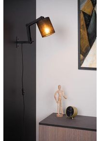Lucide TAMPA Muurlamp Zwart, 1-licht