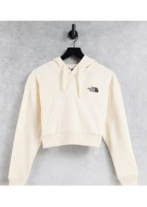 The North Face Trend cropped hoodie in cream Exclusive at ASOS-White