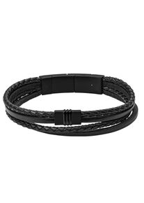 Fossil, Mænd, Armbånd 'Vintage Casual', Sort, Størrelse One Size