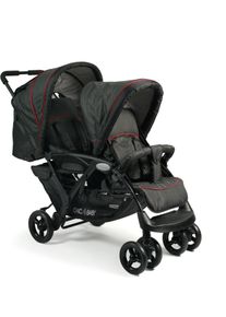 CHIC 4 BABY Chic4Baby , Geschwisterwagen »Duo jeans black«, mit herausnehmbarer Tragetasche; Kinderwagen , schwarz , Kinderwagen